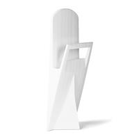 Eccopanta gessato bedroom coat stand - white 1